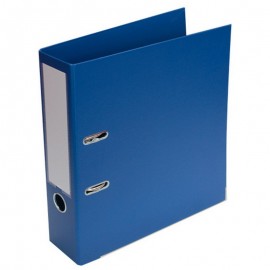 Mape-reģistrs A4 formāts, 70mm, zila, apakšējā mala ar metālu