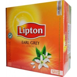 Melnā tēja LIPTON EARL GREY, 100 maisiņi kastītē